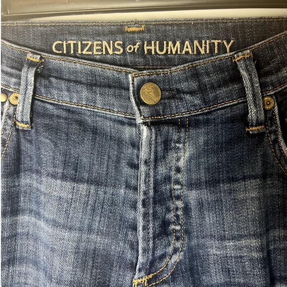 Citizens of Humanity Dylan Relaxed Fit Jeans Medium Wash Distressed Size 27 - Picture 5 of 7